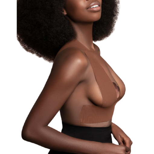 BYE-BRA - NASTRO CORPO 5 M X 6,5 CM + 3 PAIA DI COPRI CAPEZZOLI MARRONE - immagine 4
