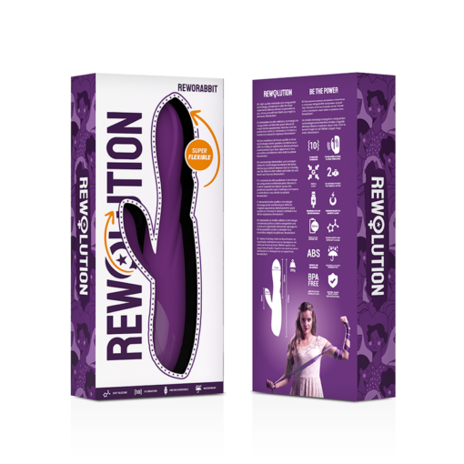 REWOLUTION - REWORABBIT VIBRATORE FLESSIBILE CON CONIGLIO - immagine 7