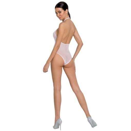 PASSION - WOMAN BS088 BODYSTOCKING BIANCO TAGLIA UNICA - immagine 2