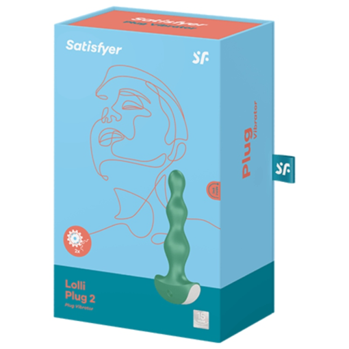 SATISFYER - VIBRATORE LOLLI PLUG 2 VERDE - immagine 3