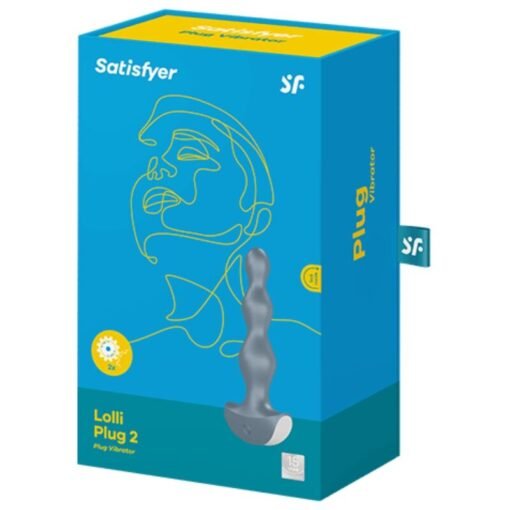SATISFYER - VIBRATORE LOLLI PLUG 2 GRIGIO - immagine 3