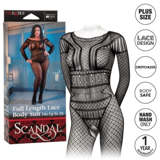 CALEXOTICS - BODY IN PIZZO TAGLIA PLUS - immagine 3