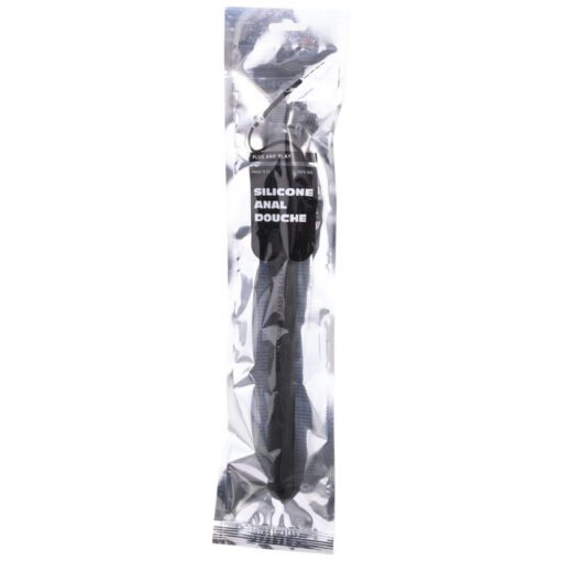 ALL BLACK - DOCCIA ANALE IN SILICONE SISTEMA STOPPER 27 CM - immagine 2
