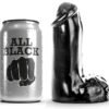 ALL BLACK - DILDO REALISTICO 13 CM