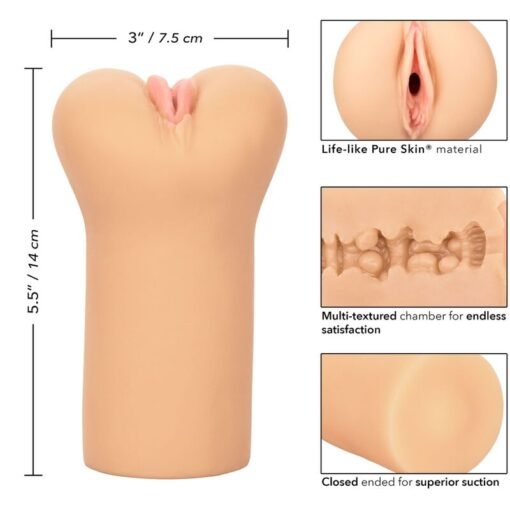 CALEXOTICS - BOUNDLESS VULVA STROKER PELLE CHIARA - immagine 5