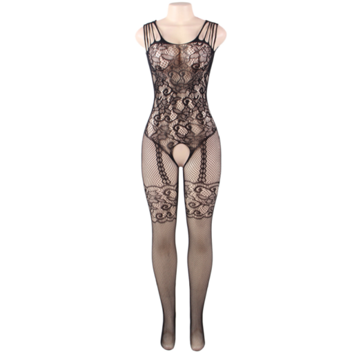 QUEEN LINGERIE - BODYSTOCK CON APERTURA A FIORE S/L - immagine 5