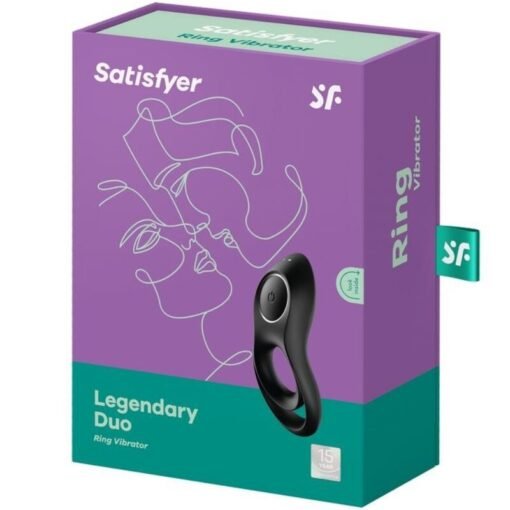 SATISFYER - VIBRATORE AD ANELLO DUO LEGGENDARIO NERO - immagine 4