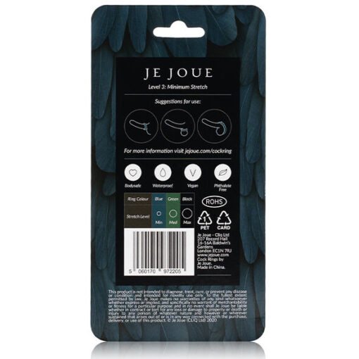 JE JOUE - ANELLO IN SILICONE BLU STRANGOLAMENTO MINIMO - immagine 5