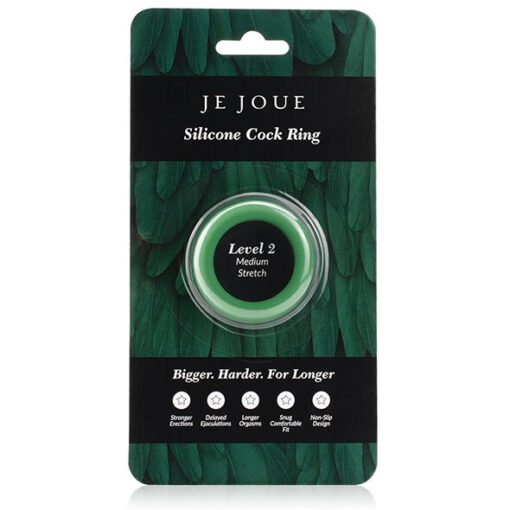 JE JOUE - ANELLO IN SILICONE VERDE - STROZZATURA MEDIA - immagine 4