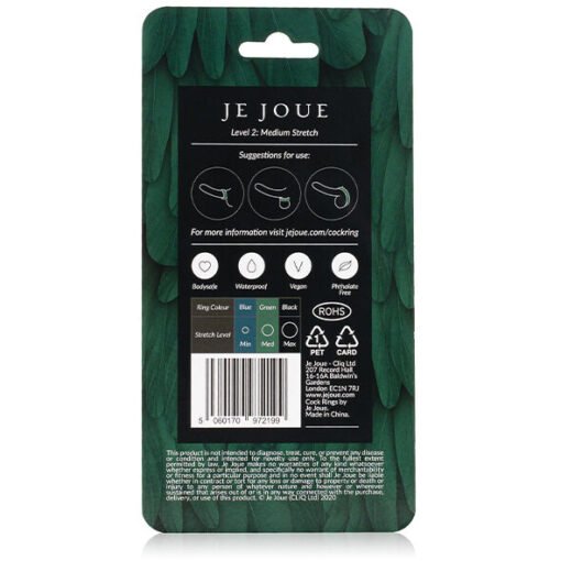 JE JOUE - ANELLO IN SILICONE VERDE - STROZZATURA MEDIA - immagine 6