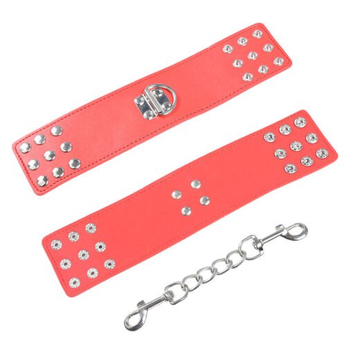 OHMAMA FETISH - MANETTE ROSSE CON CHIUSURA A SCATTO - immagine 3