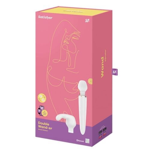 SATISFYER - APP DOUBLE WANDER BIANCO - immagine 5