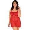 OBSESSIVE - CHEMISE E TANGA BLOSSMINA 6XL/7XL