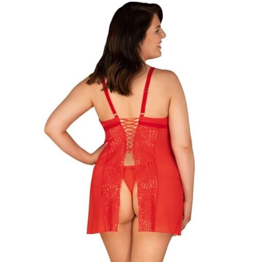 OBSESSIVE - CHEMISE E TANGA BLOSSMINA 6XL/7XL - immagine 2