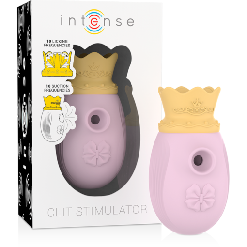INTENSE - STIMOLATORE CLITORIDEO 10 MODALITÀ DI ONDA E LECCA STIMOLANTE - ROSA