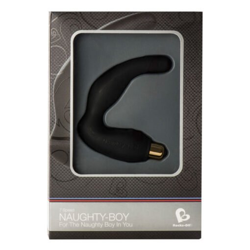 ROCKS-OFF - MASSAGGIATORE PUNTO G MASCHIO NAUGHTY-BOY 7 V NERO - immagine 2