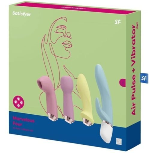 SATISFYER - MARVELOUS FOUR SET VIBRATORE E IMPULSO - immagine 2