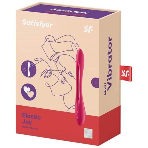 SATISFYER - MULTI VIBRATORE ELASTIC JOY ROSSO - immagine 4