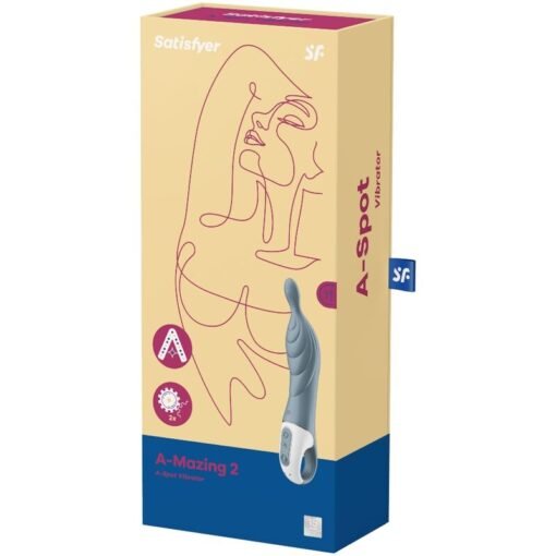 SATISFYER - VIBRATORE AMAZING 2 ASPOT GRIGIO - immagine 3