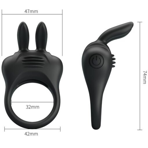 PRETTY LOVE - ANELLO VIBRATORE CONIGLIO DAVION - immagine 4