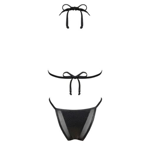 OBSESSIVE - BIKINI NERO PUNTA NEGRA L - immagine 4