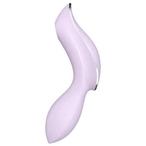 SATISFYER - VIBRATORE CURVY TRINITY 2 AIR PULSE VIOLA - immagine 2