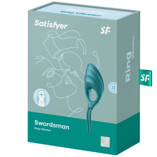 SATISFYER - VIBRATORE AD ANELLO SWORDSMAN VERDE - immagine 4