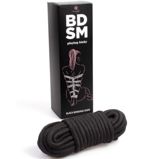 SECRETPLAY - BLACK BONDAGE ROPE COLLEZIONE BDSM - immagine 2