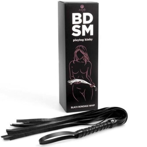 SECRETPLAY - BLACK BONDAGE WHIP COLLEZIONE BDSM - immagine 2