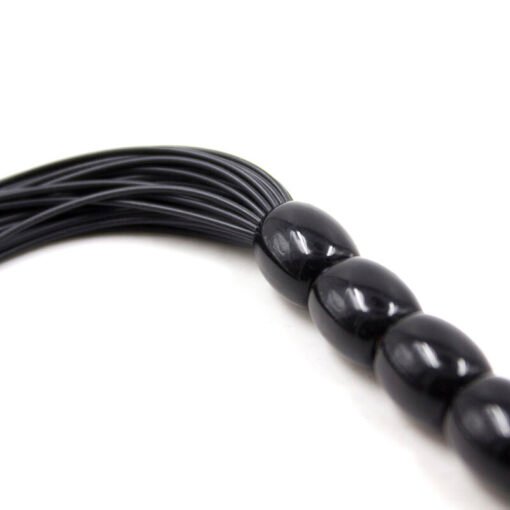 FLOGGER OHMAMA FETISH CON MANICO IN SILICONE NERVATO 22 CM - immagine 4