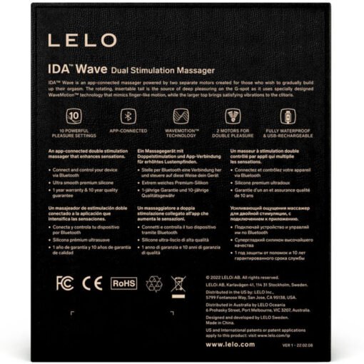 LELO - MASSAGGIATORE DI COPPIA IDA WAVE NERO - immagine 5