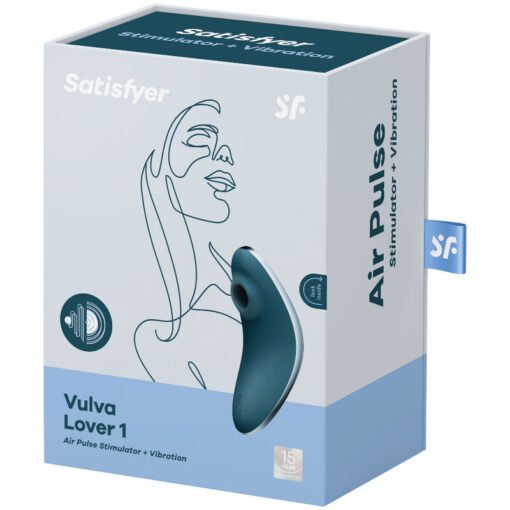 SATISFYER - VULVA LOVER 1 STIMOLATORE E VIBRATORE A IMPULSI D'ARIA BLU - immagine 4