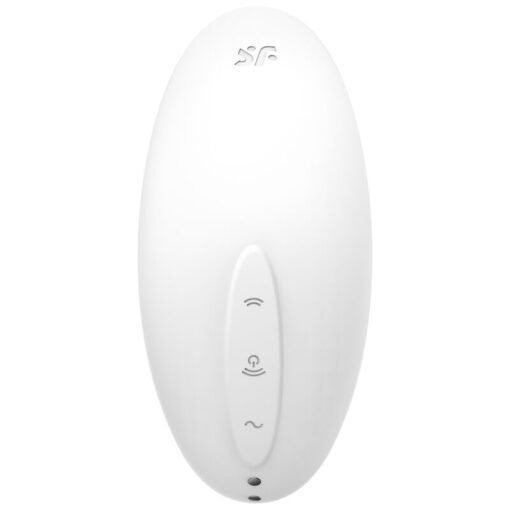 SATISFYER - STIMOLATORE E VIBRATORE A IMPULSI D'ARIA VULVA LOVER 2 BIANCO - immagine 3