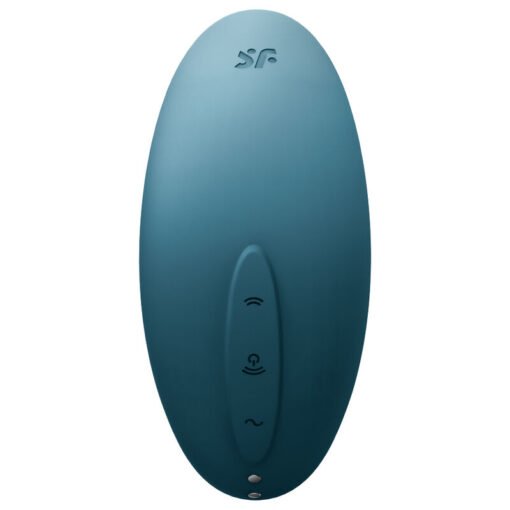 SATISFYER - STIMOLATORE E VIBRATORE A IMPULSI D'ARIA VULVA LOVER 2  BLU - immagine 3