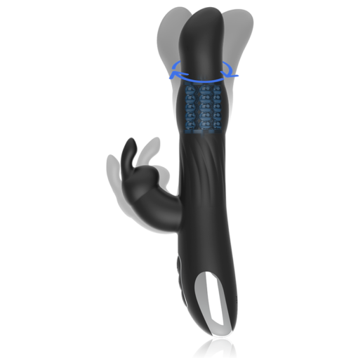 BRILLY GLAM- VIBRATORE E ROTATORE CONIGLIO  MOEBIUS COMPATIBILE CON LA TECNOLOGIA WIRELESS WATCHME - immagine 2