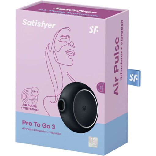 SATISFYER - STIMOLATORE E VIBRATORE A DOPPIO PRO TO GO 3 NERO - immagine 5