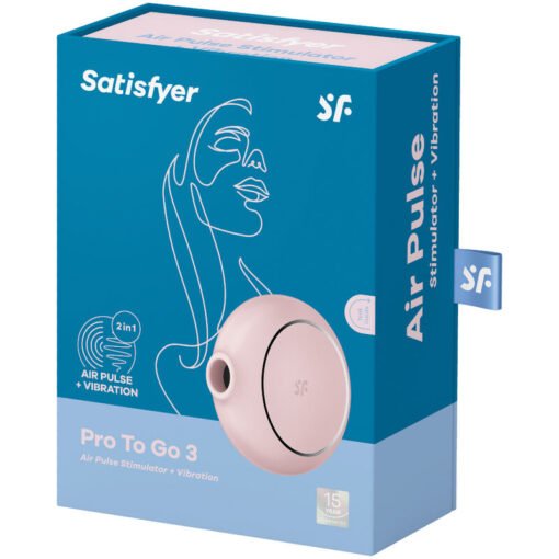 SATISFYER - STIMOLATORE E VIBRATORE A DOPPIO PRO TO GO 3 ROSA - immagine 5