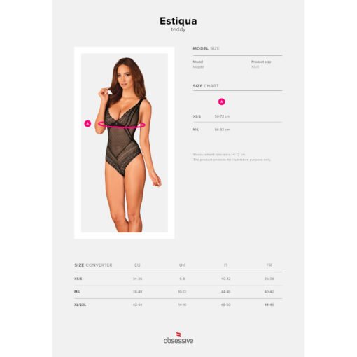 OBSESSIVE - ESTIQUA TEDDY XS/S - immagine 5