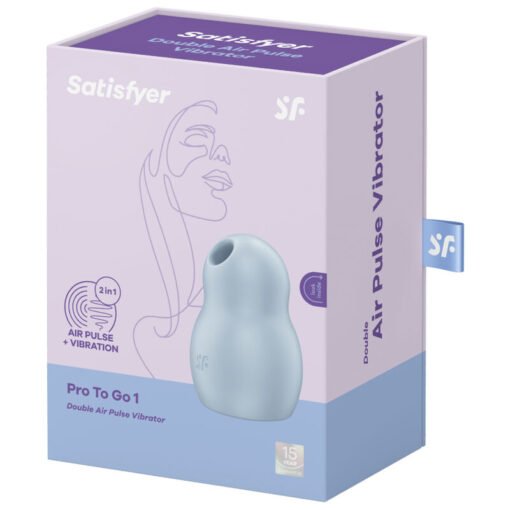 SATISFYER - PRO TO GO 1 DOPPIO STIMOLATORE E VIBRATORE BLU - immagine 4