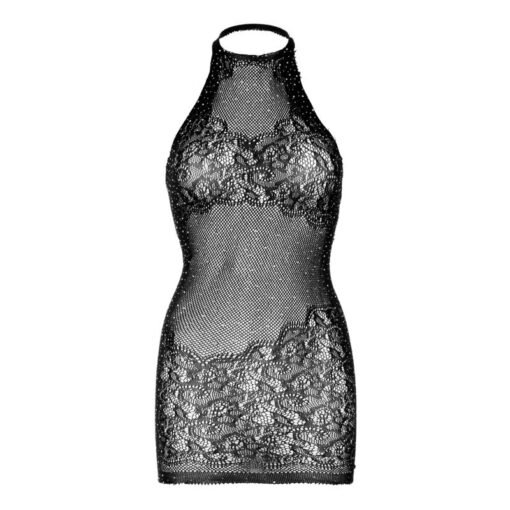LEG AVENUE - MINI ABITO CON STRASS TAGLIA UNICA - NERO - immagine 3