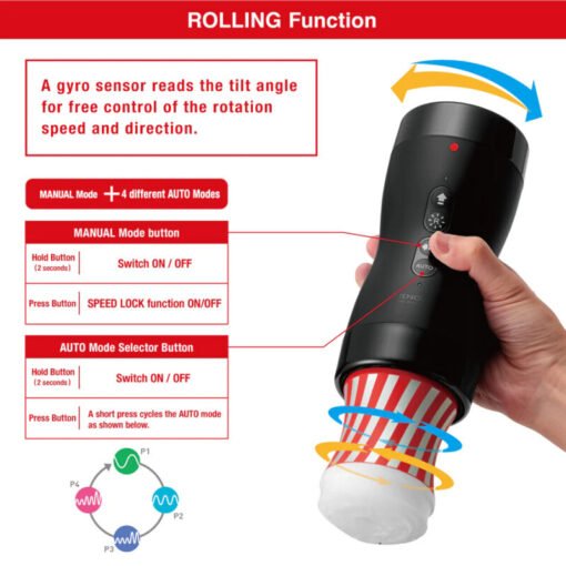 TENGA - ASPIRAZIONE E ROTAZIONE RULLO GIROSCOPIO SOTTOVUOTO - immagine 5