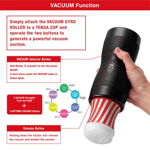 TENGA - ASPIRAZIONE E ROTAZIONE RULLO GIROSCOPIO SOTTOVUOTO - immagine 4