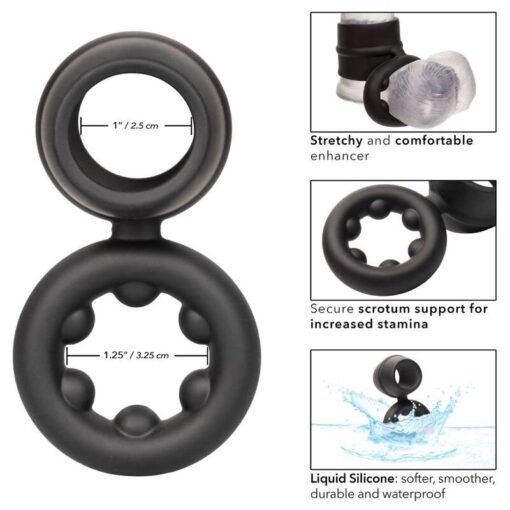 CALEXOTICS - ANELLO ALPHA DUAL MAGNUM NERO - immagine 3