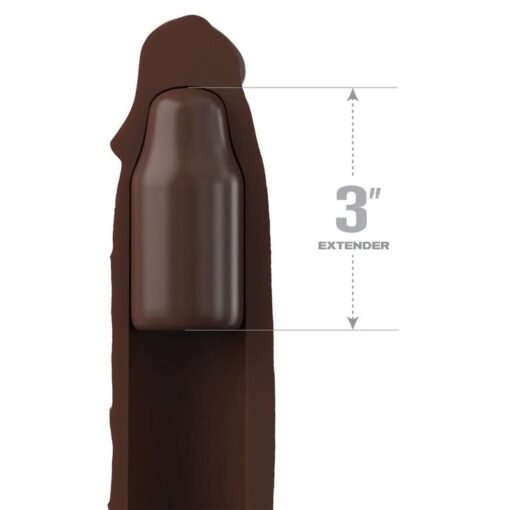 FANTASY X- TENSIONS - PIPEDREAMS SLEEVE 22,86 CM + 7,62 CM PLUG BROWN - immagine 2
