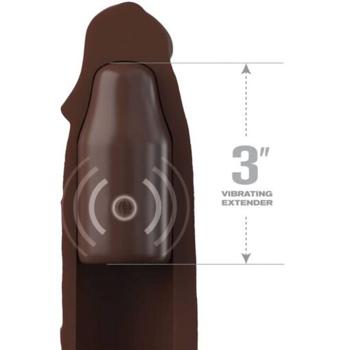 FANTASY X- TENSIONS - PIPEDREAMS MANICOTTO 22,86 CM + 7,62 CM SPINA TELECOMANDO MARRONE - immagine 3