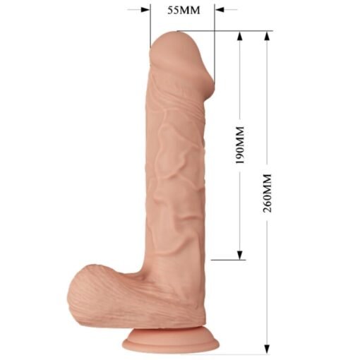 BAILE - BELLISSIMO INCONTRO BERQRISI VIBRAZIONE 26 CM NATURALE - immagine 7