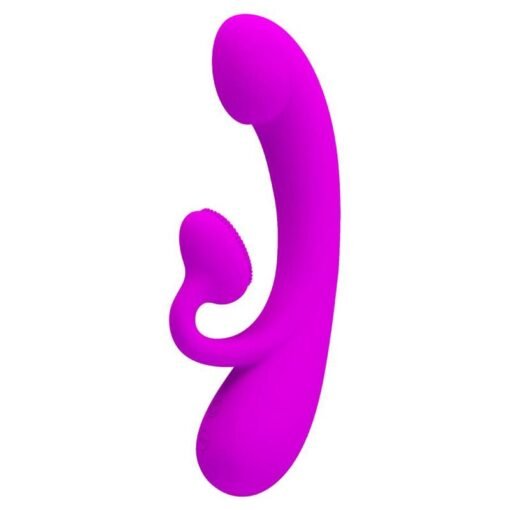 PRETTY LOVE - VIBRATORE SINCERO E ONDE STIMOLANTI PER IL CLITORIDE SILICONE VIOLA - immagine 2