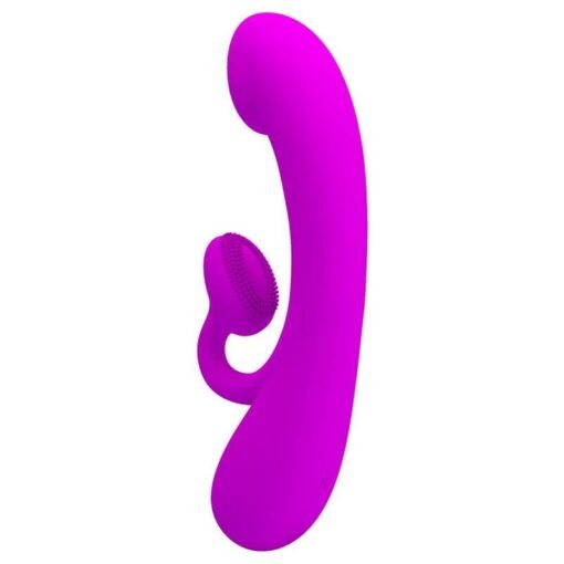 PRETTY LOVE - VIBRATORE SINCERO E ONDE STIMOLANTI PER IL CLITORIDE SILICONE VIOLA - immagine 3