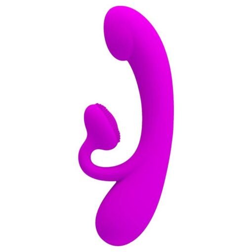 PRETTY LOVE - VIBRATORE SINCERO E ONDE STIMOLANTI PER IL CLITORIDE SILICONE VIOLA - immagine 4