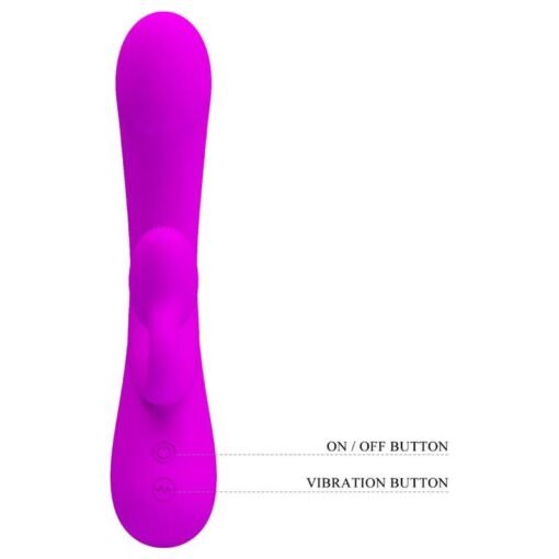 PRETTY LOVE - VIBRATORE SINCERO E ONDE STIMOLANTI PER IL CLITORIDE SILICONE VIOLA - immagine 7